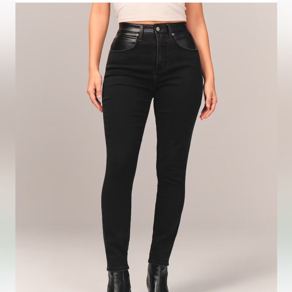 Abercrombie Mixed Fabric Jeans